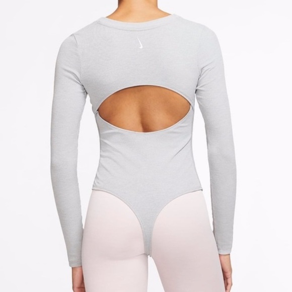 Nike Yoga Luxe Infinalon Dri-Fit Henley Bodysuit - Picture 15 of 15